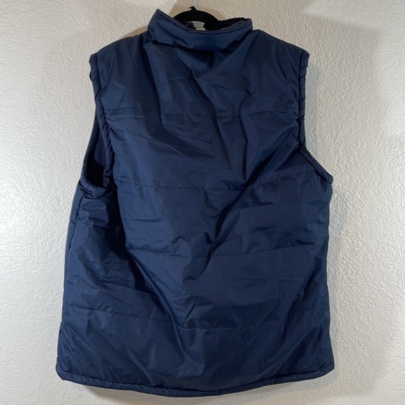 Vigo Navy Blue Front Zip Vest 100% Nylon Zip Pockets Size 2XL - Picture 5 of 8